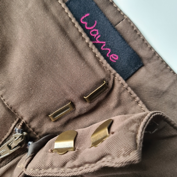 WAYNE By Wayne Cooper Size 14 Womens Khaki Green 3/4 Capri Casual Pants - Picture 6 of 8